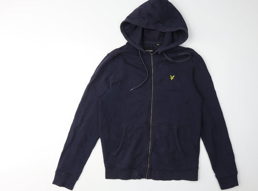 Lyle & Scott Men's Blue Full Zip Hoodie, Size L