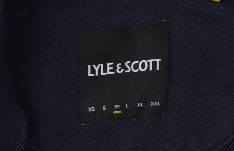 Lyle & Scott Men's Blue Full Zip Hoodie, Size L