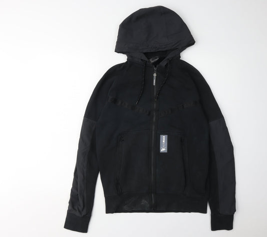 Mens UK S Nike Black Full Zip Hoodie