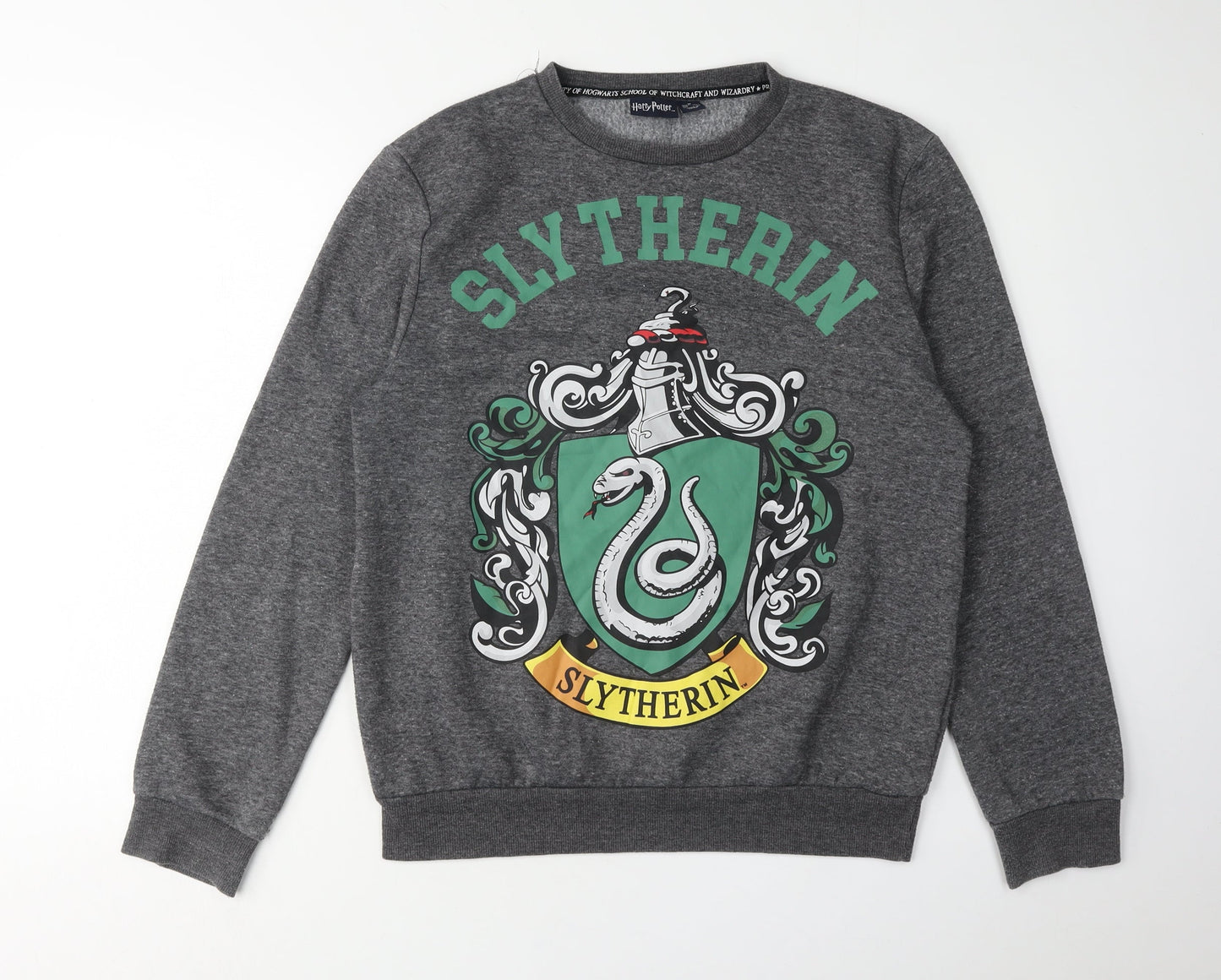 Harry Potter Grey Slytherin Sweatshirt M Unisex
