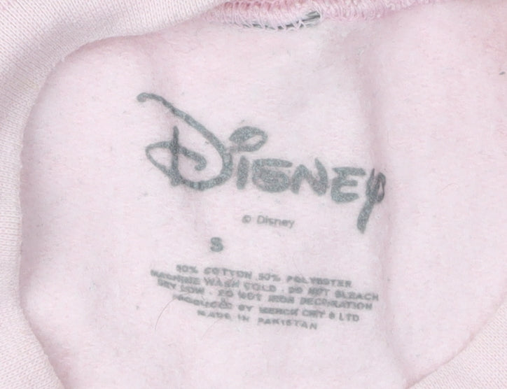 Disney Women Pink Sweatshirt Mickey Graphic, S