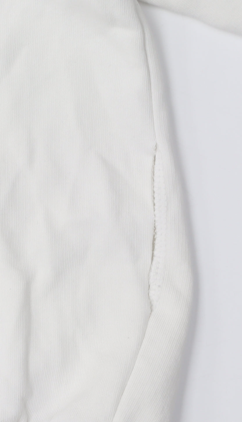 Puma Women's White Logo Sweatshirt L Pullover Crew