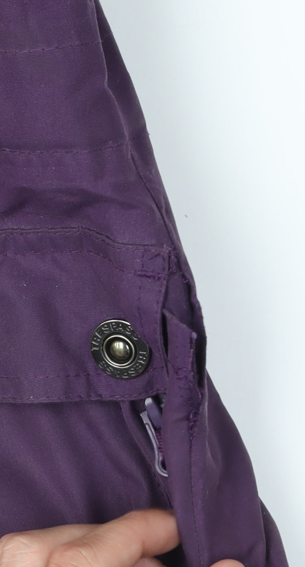 Trespass Women's Purple Parka Coat Size 10 Waterproof