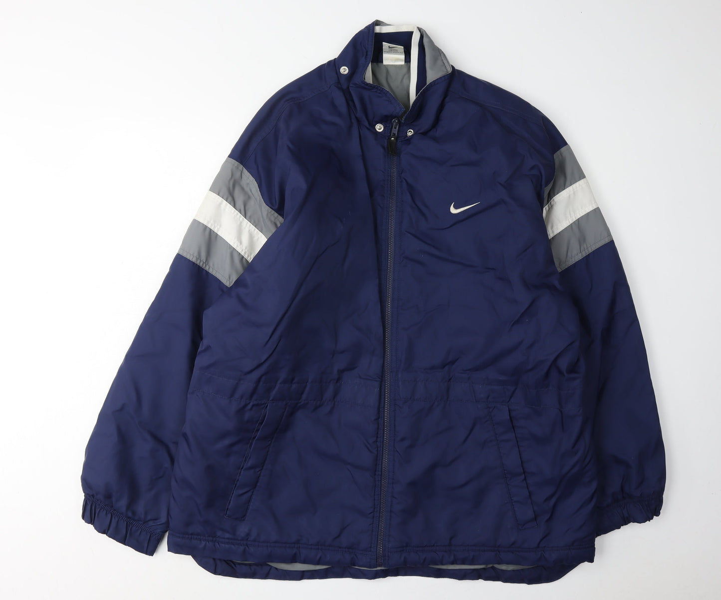 Nike Men's Blue Bomber Jacket, Size L, Sports Casual