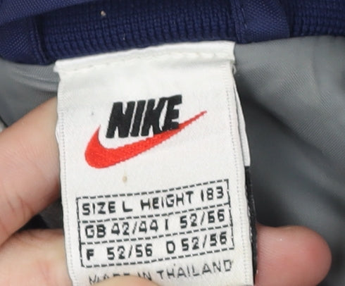 Nike Men's Blue Bomber Jacket, Size L, Sports Casual