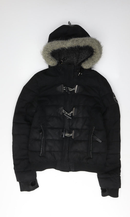 Superdry Women's Black Toggle Puffer Jacket M