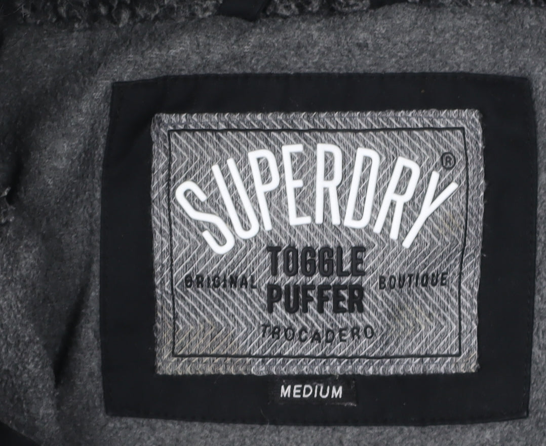 Superdry Women's Black Toggle Puffer Jacket M