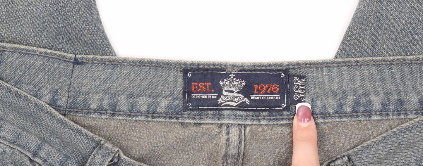 Soulstar Men's Blue Straight Jeans 36R