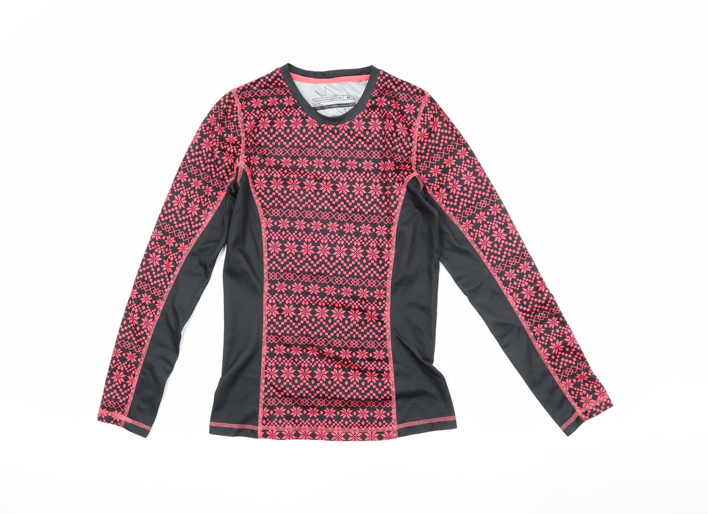 Trespass Women's Black Pink XS Long Sleeve Active Top