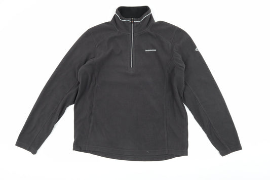 Craghoppers Men's Black Fleece 1/4 Zip Sweatshirt M