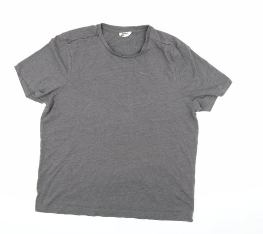 Slazenger Men's Large Grey Crew Neck T-Shirt