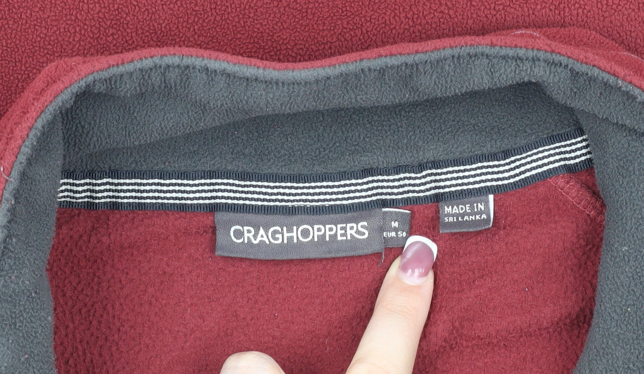 Craghoppers Men's Red Fleece Henley Sweatshirt M
