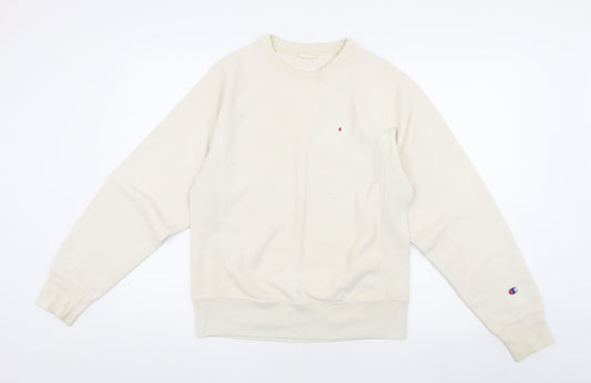 Mens UK XS Regular Champion Ivory Pullover Sweatshirt