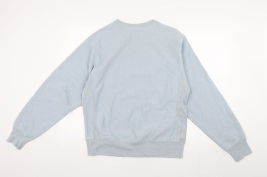Champion Men's Blue Pullover Sweatshirt Logo Size S