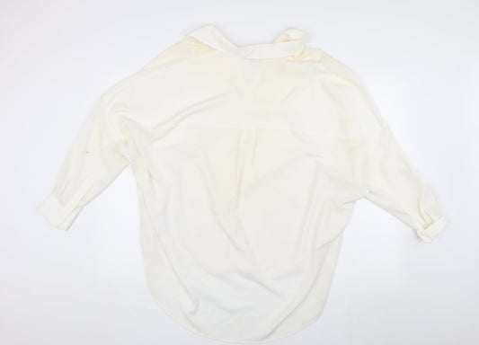 French Connection Women's Ivory Blouse, L