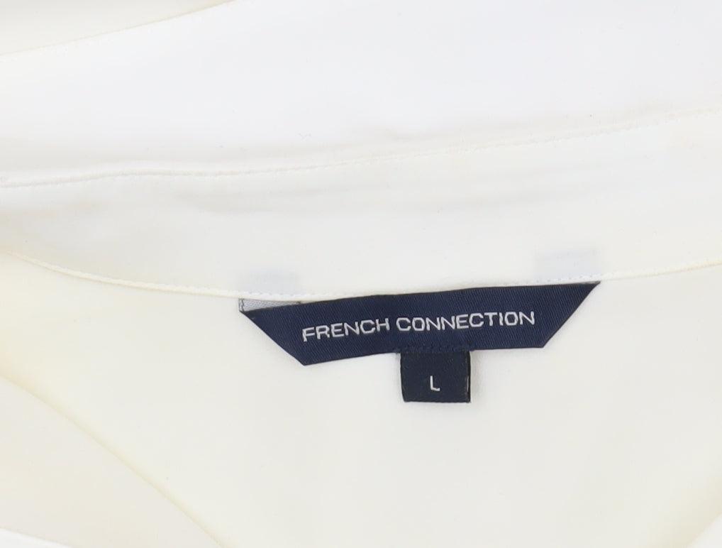 French Connection Women's Ivory Blouse, L