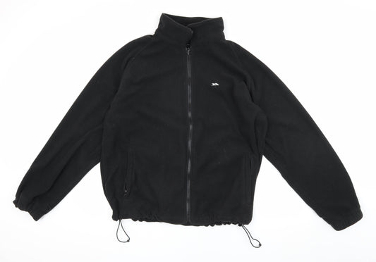 Trespass Men's Black Fleece Jacket, Size L, Winter Casual