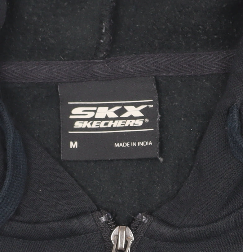Skechers Men's Black Medium Full Zip Hooded Jacket
