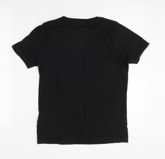 Levi's Boys Black Graphic T-Shirt 12 Years Skateboarding Style