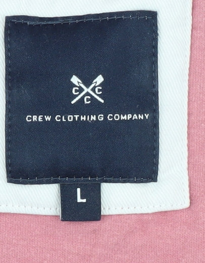 Crew Clothing Men’s Pink Cotton T-Shirt, Size L