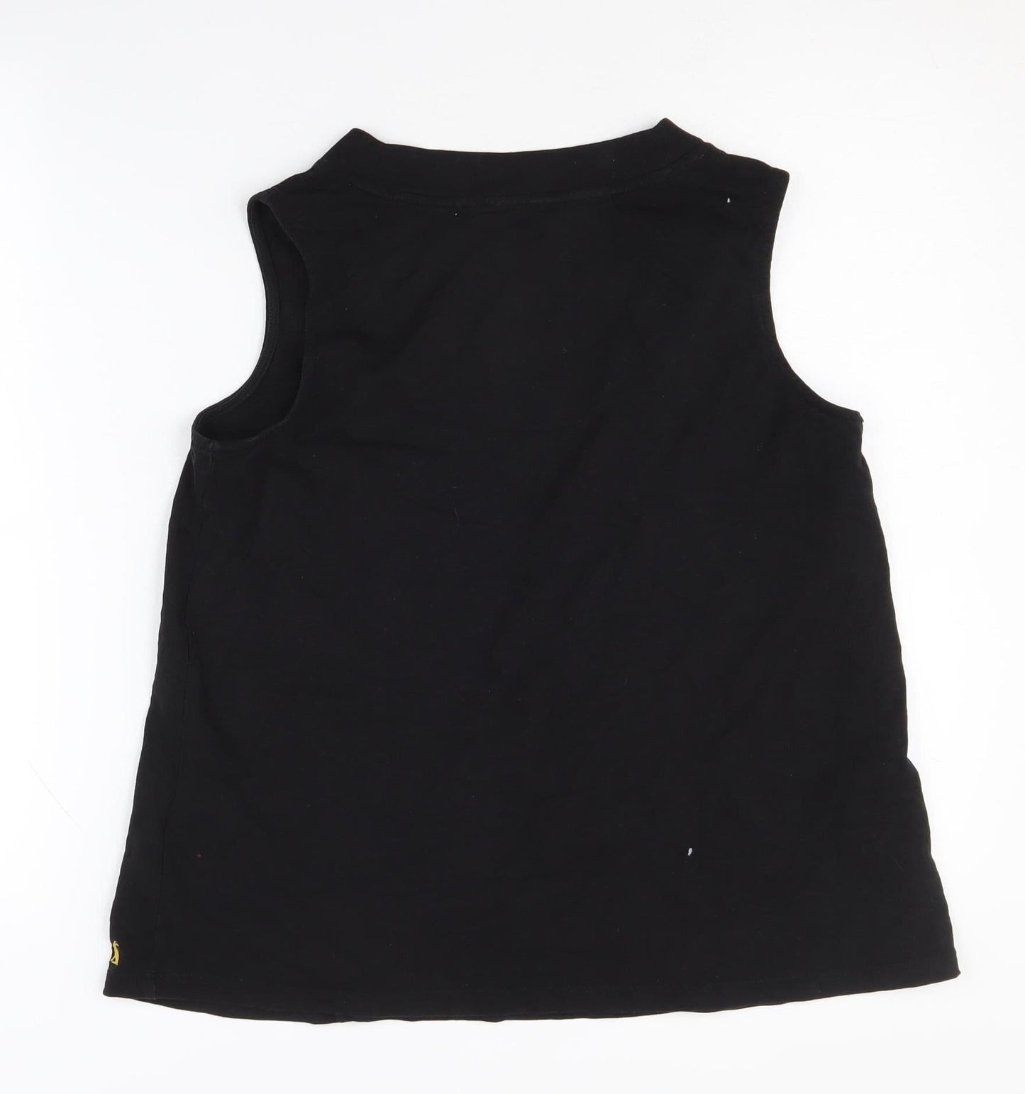 Joules Women's Black Sleeveless V-Neck Tank Top UK 10
