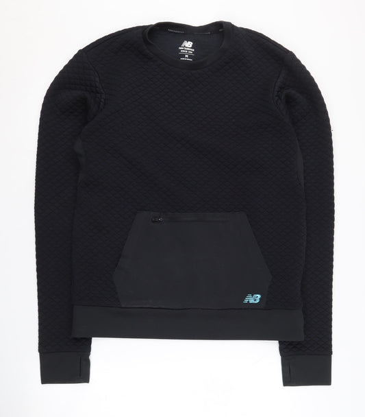 New Balance Men's Black Pullover Sweatshirt M