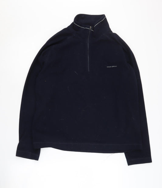 Craghoppers Men's Blue Fleece 1/4 Zip Sweatshirt M
