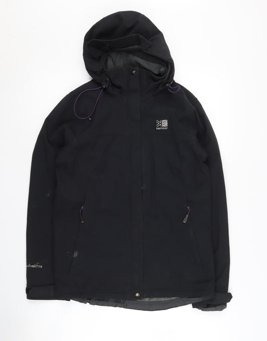 Karrimor Women's Black Waterproof Hooded Jacket Size 8