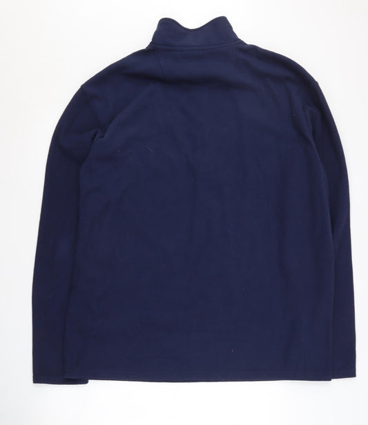 Peter Storm Men's Blue 2XL 1/4 Zip Fleece Sweatshirt
