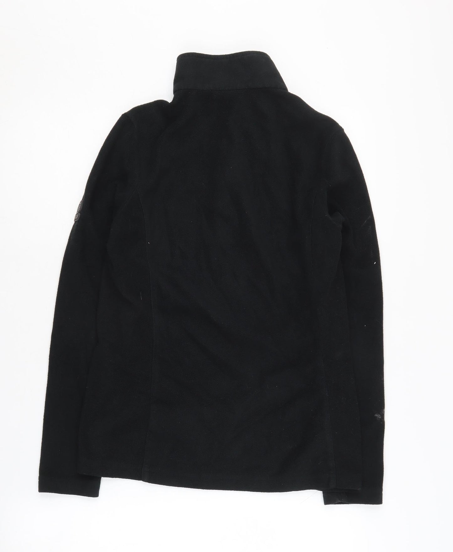 TOG24 Women's Black Fleece Sweatshirt, Size 8, 1/4 Zip