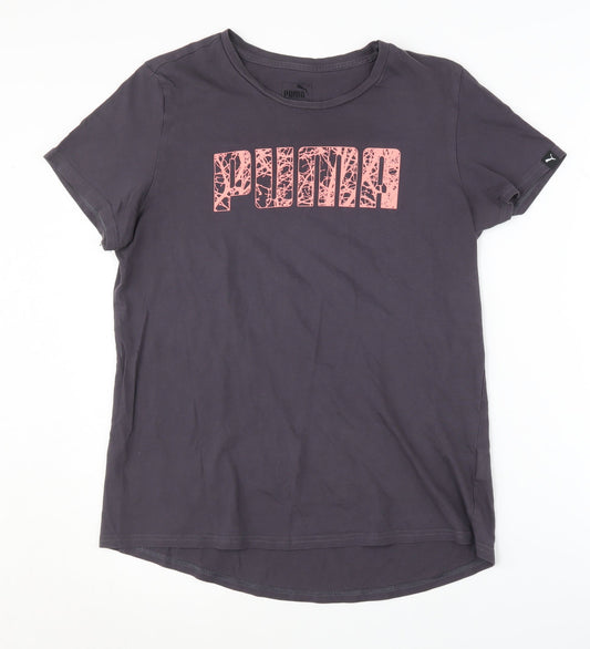 Additional front view of Puma Women's Black T-Shirt, size 14