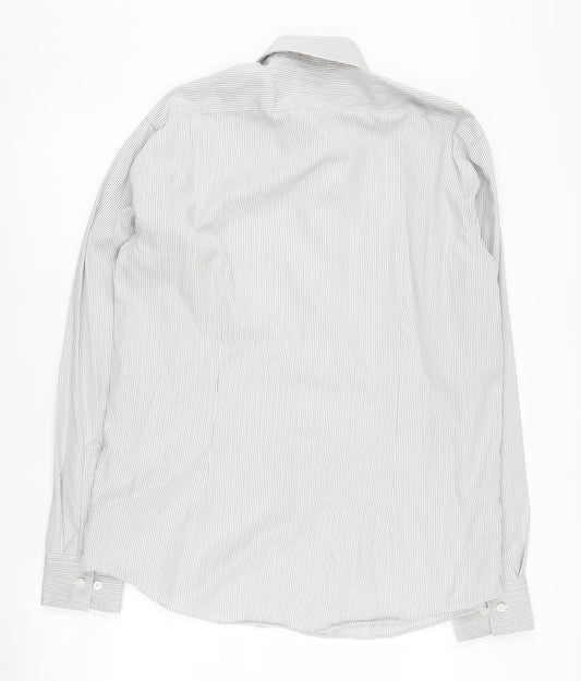Calvin Klein Men's Slim Fit Striped Shirt - Size 42
