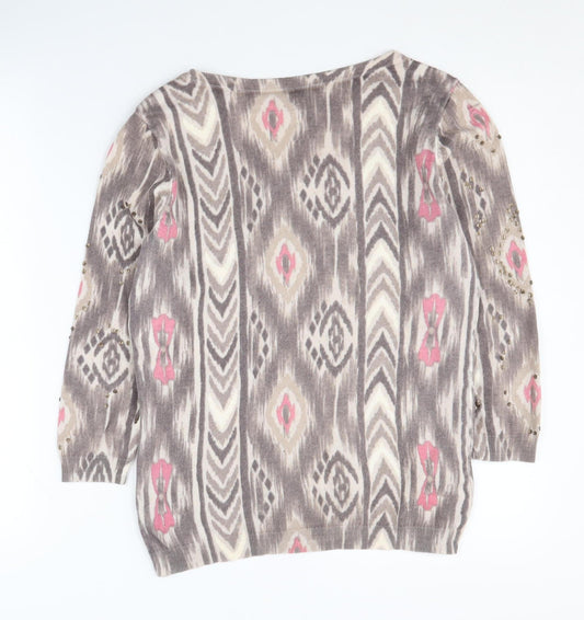 Laura Ashley Women's Multicoloured Pullover Jumper Size 12