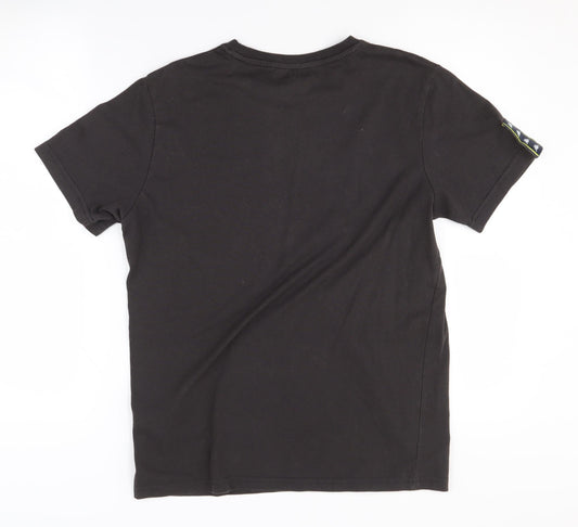 Kappa Men's Black Medium Logo T-Shirt, Short Sleeve