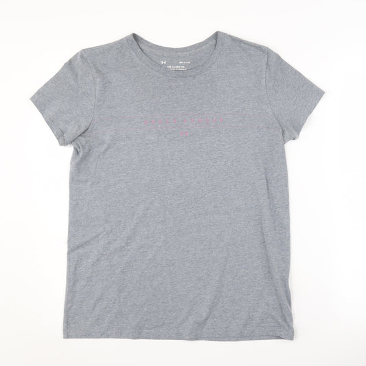 Under Armour Women's Grey S Basic T-Shirt Casual Wear