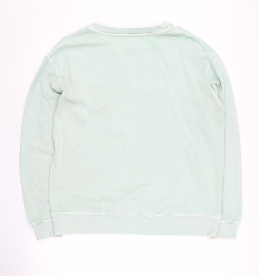 Hush Women's Green Pullover Sweatshirt - Medium, Cotton