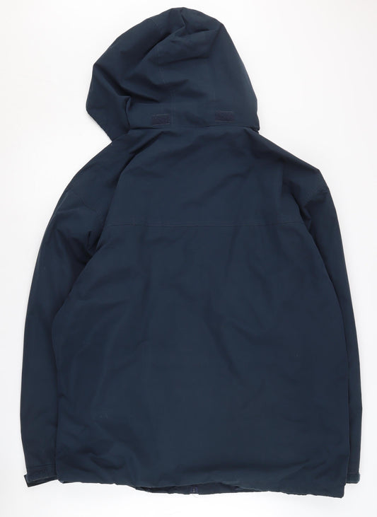 Trespass Men's Blue Parka Jacket - L, Hooded, Waterproof