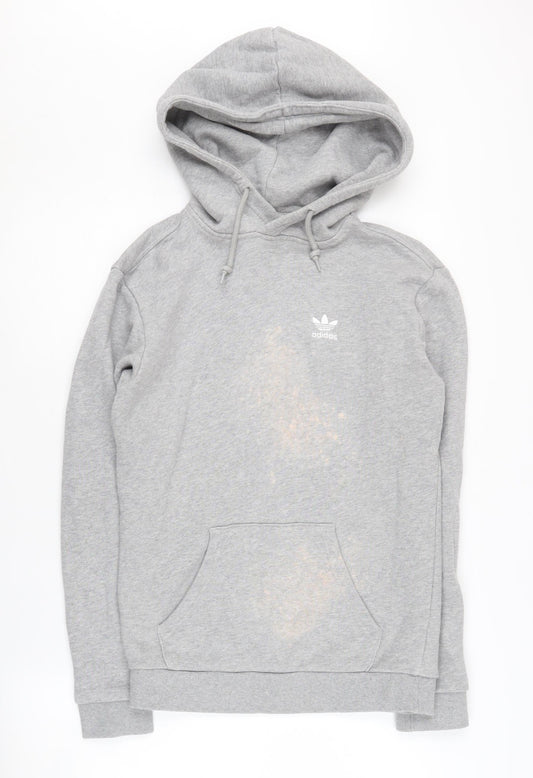 Adidas Men's Grey Pullover Hoodie XS