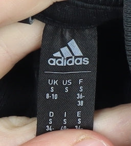 Adidas Women's Black Sweatshirt S Long Sleeve Zip