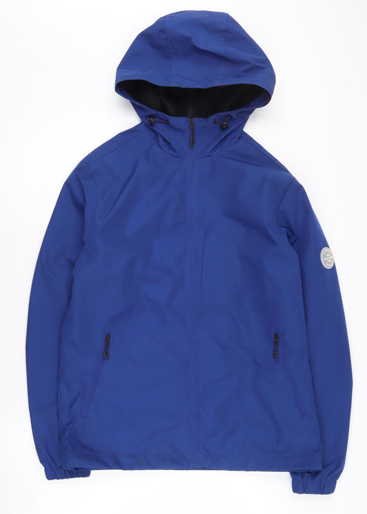 Jack & Jones Men's Blue M Windbreaker Jacket, Hooded