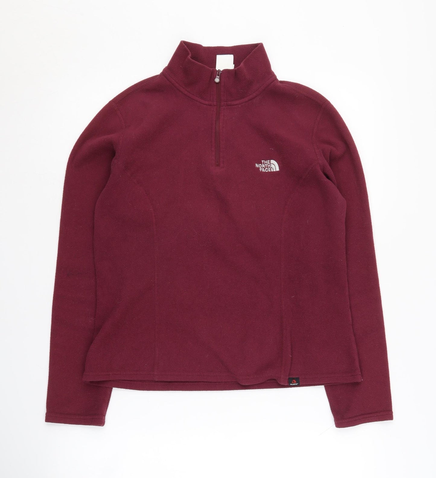 The North Face Women's Red Fleece Henley Sweatshirt Medium