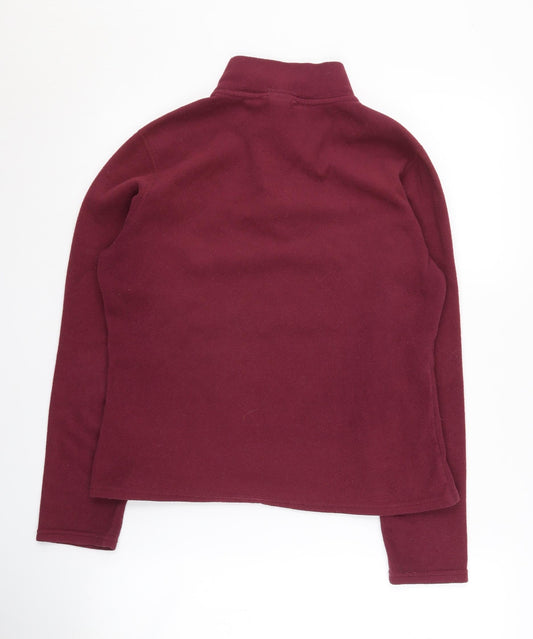 The North Face Women's Red Fleece Henley Sweatshirt Medium