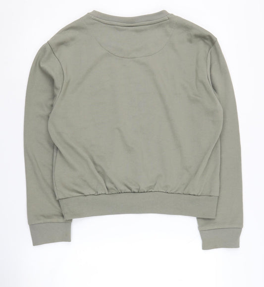 DKNY Women's Green Pullover Sweatshirt - Size L