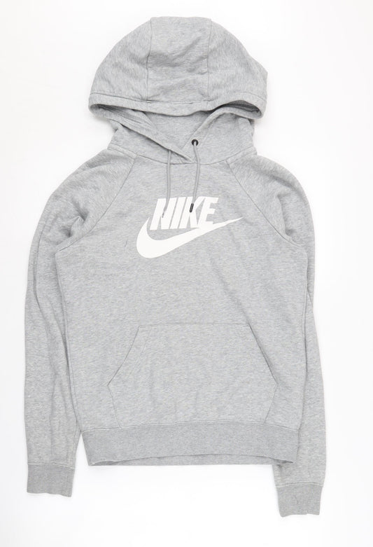 Mens UK XS Regular Nike Grey Pullover Hoodie