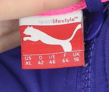 Additional view of Puma Women's Blue Colourblock Track Jacket UK 16