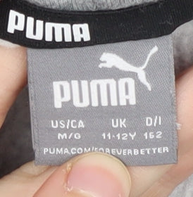Additional view of Puma girls’ grey hoodie, size 11-12, pullover style