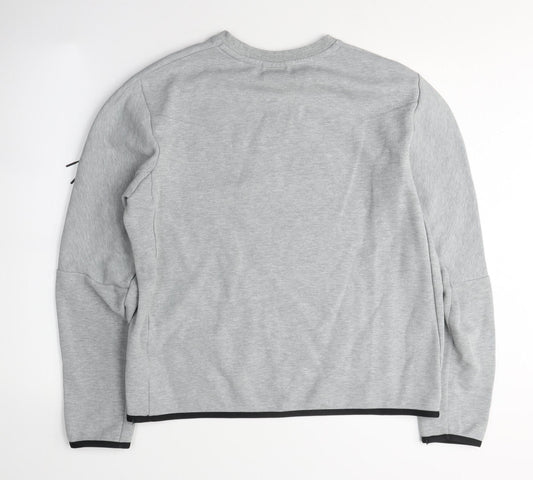 Nike Men's Grey Pullover Sweatshirt M Lightweight
