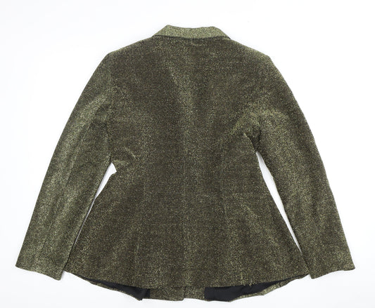Love & Other Things Gold Women's Blazer - Stylish & Elegant