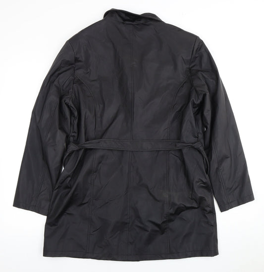 Joie de Vivre Women’s Black Belted Coat Size 14