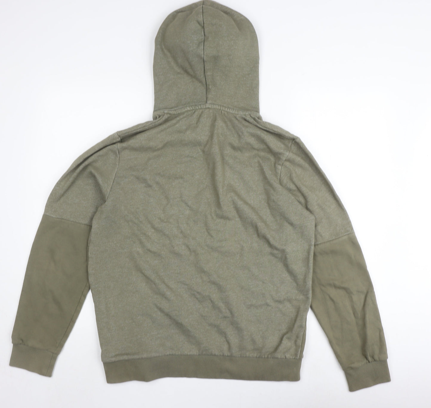 Jack & Jones Men's Green Hoodie M Pullover Fleece